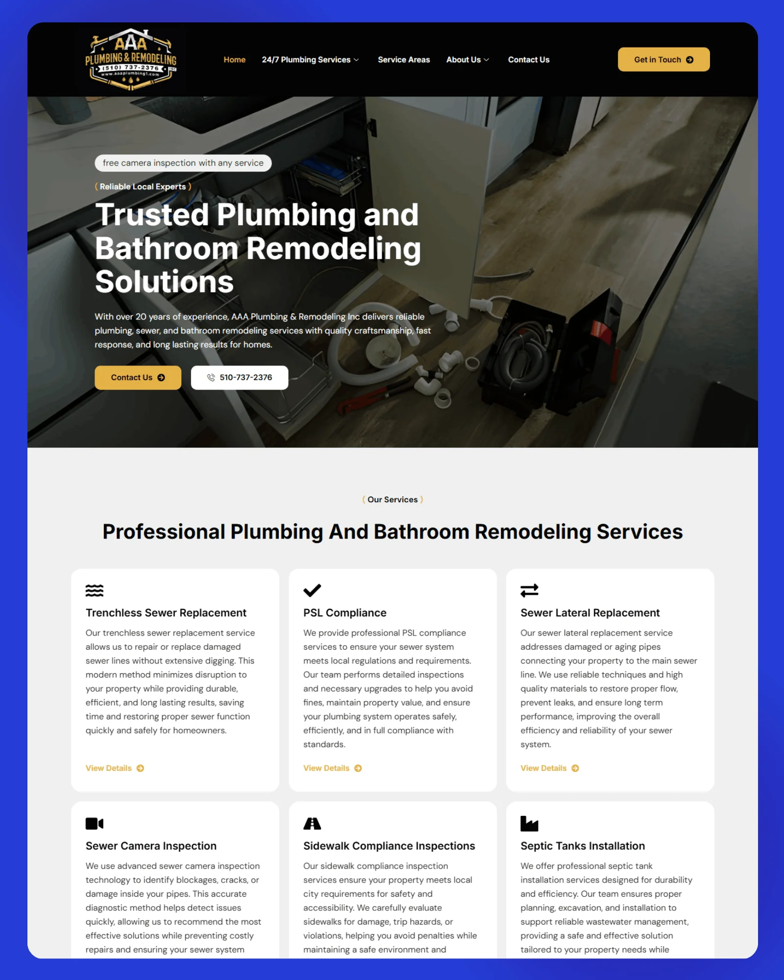 AAA Plumbing Website