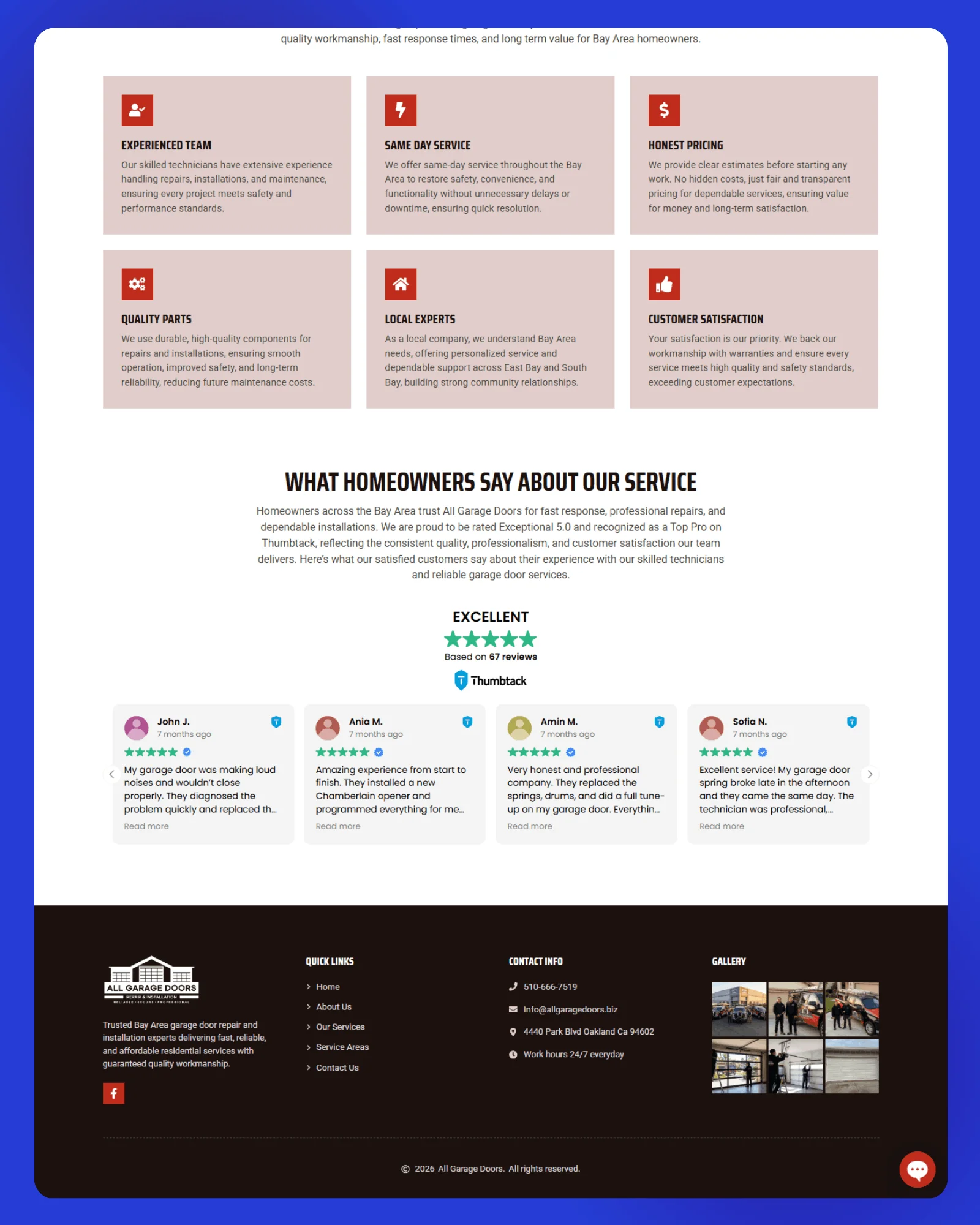 All Garage Doors Website 2