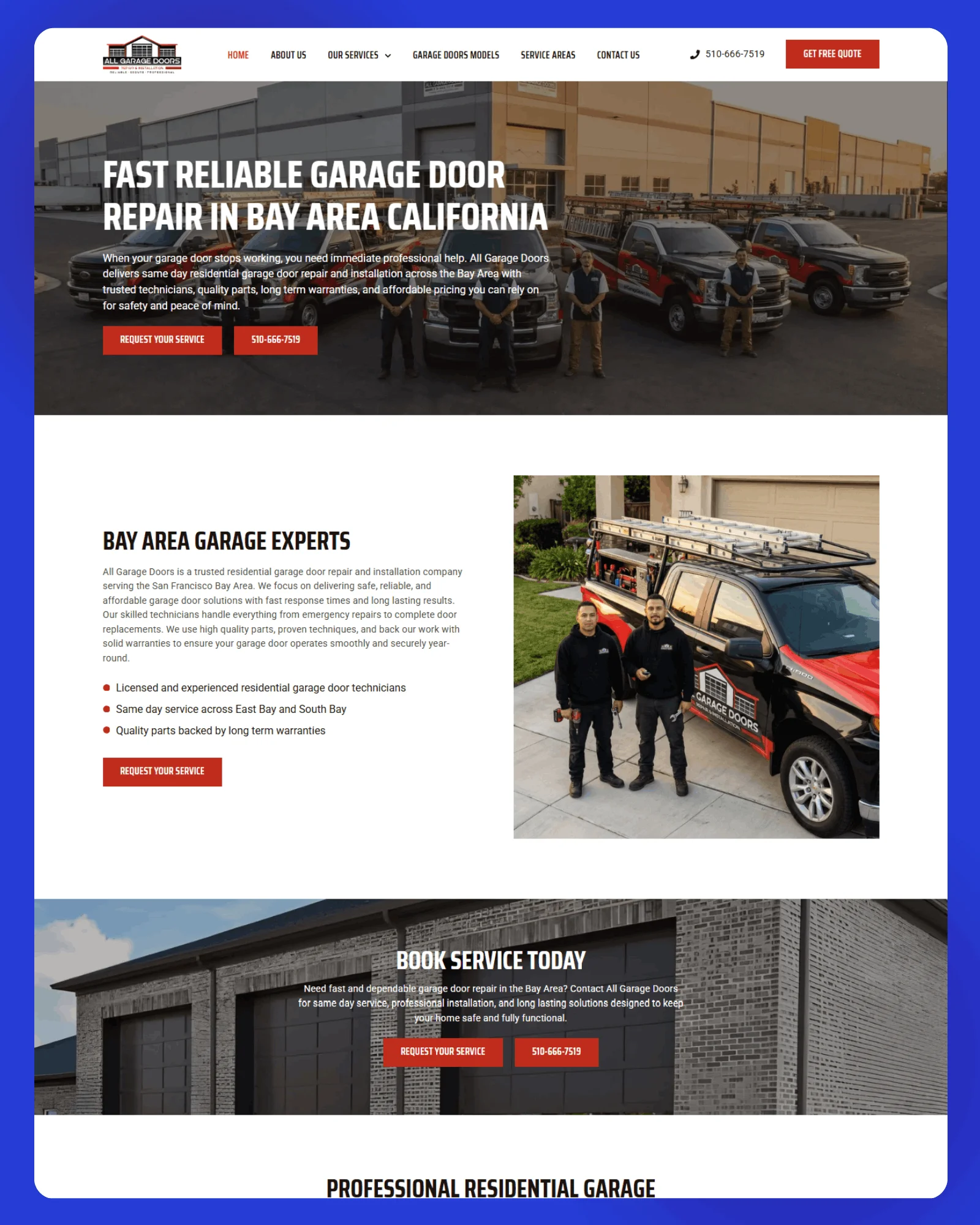 All Garage Doors Website 3
