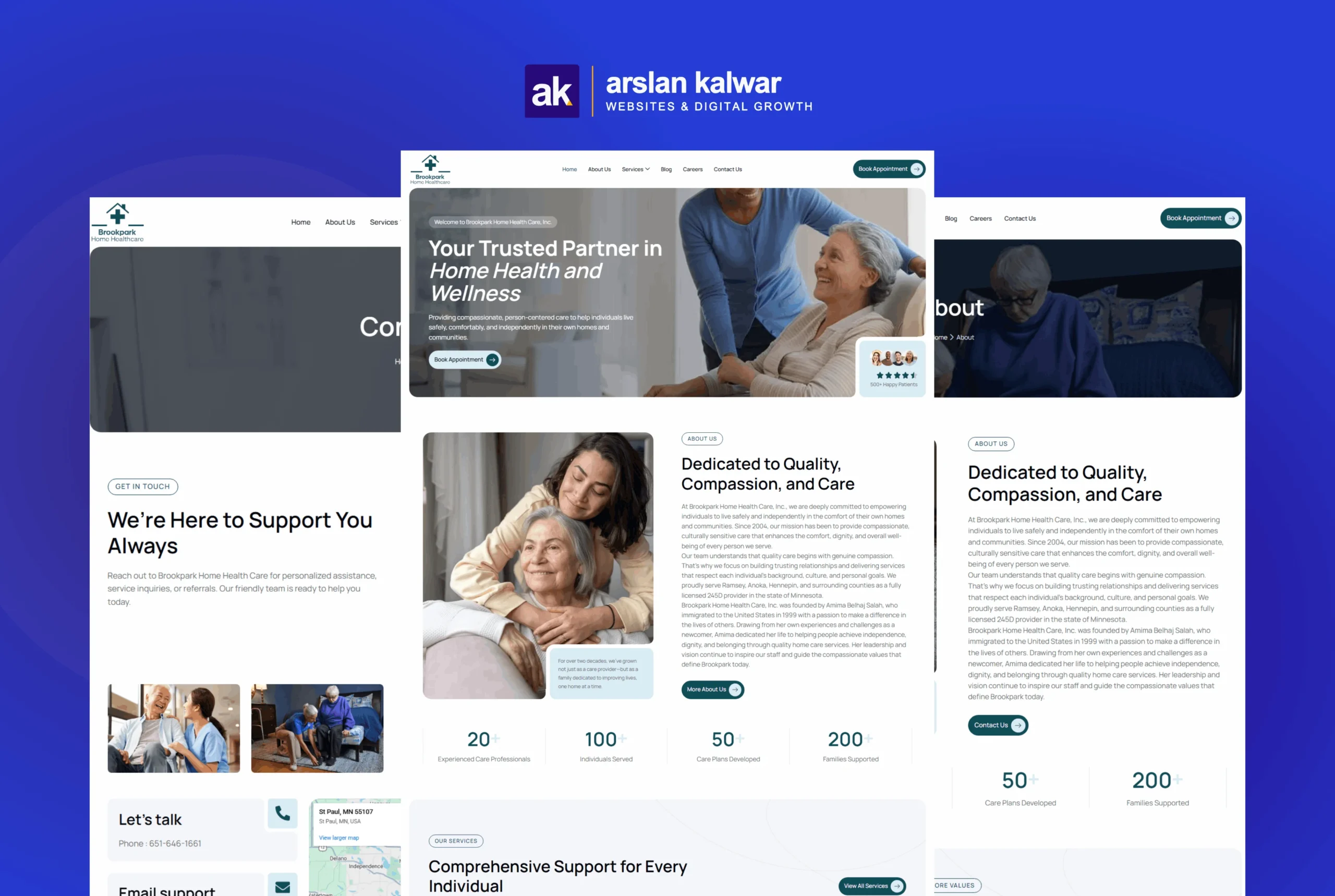 BP Home Healthcare — Trusted Home Health Care Services Minnesota USA Website Design 1 scaled