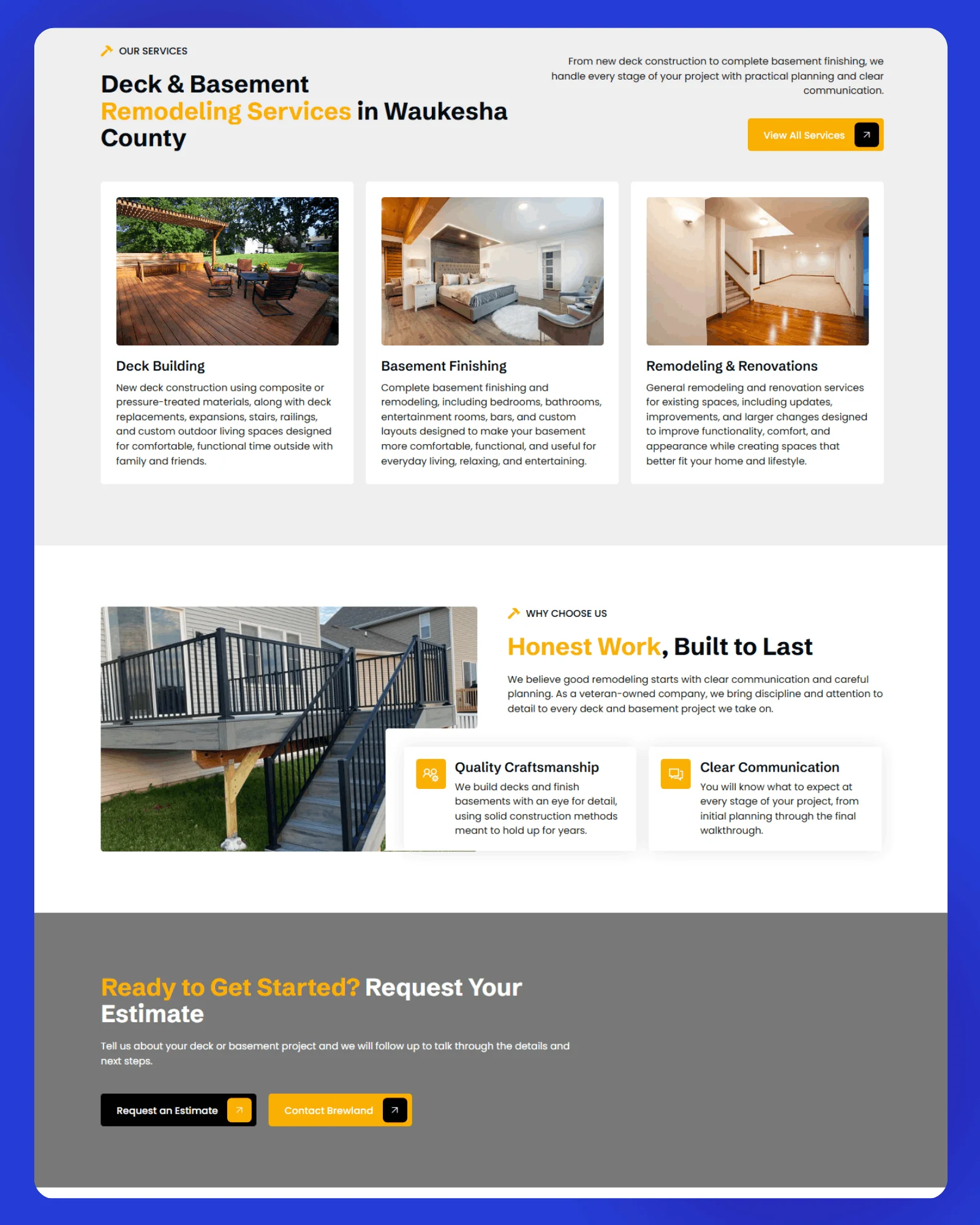 Brewland Decks Basements Website 1
