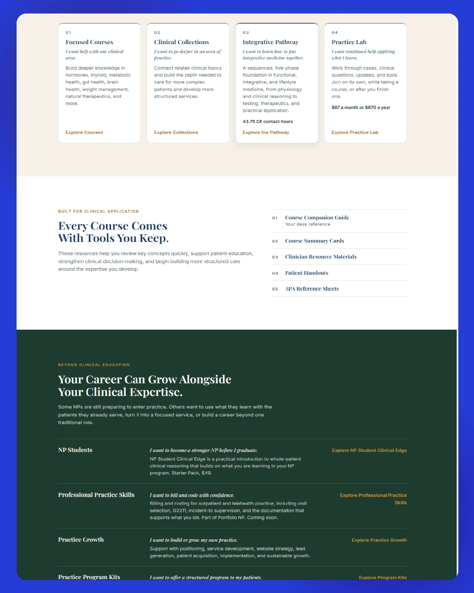 BridgeWell Integrative Education Website 6