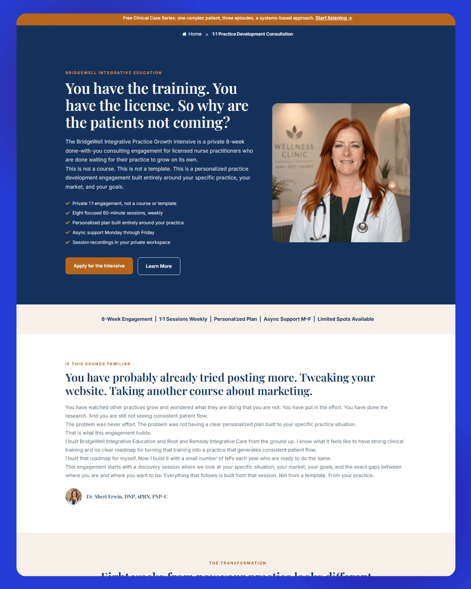 BridgeWell Integrative Education Website 7