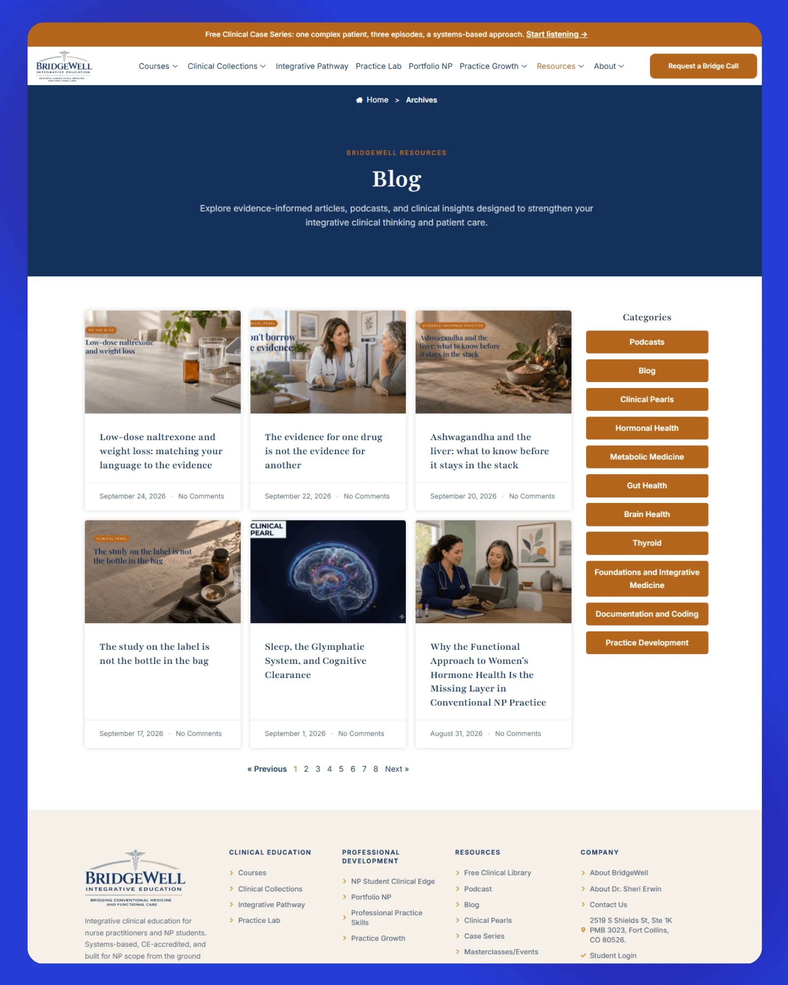 BridgeWell Integrative Education Website 9