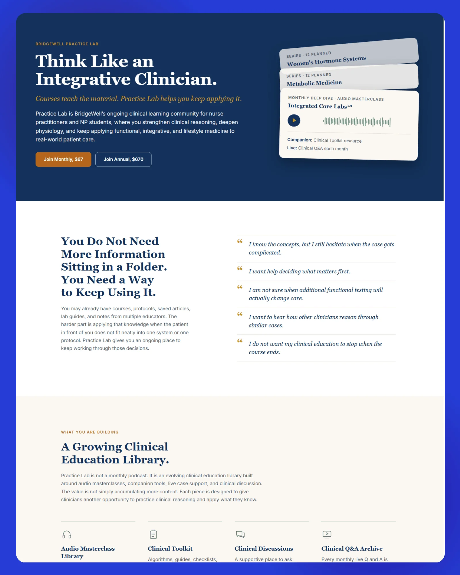 BridgeWell Integrative Education Website