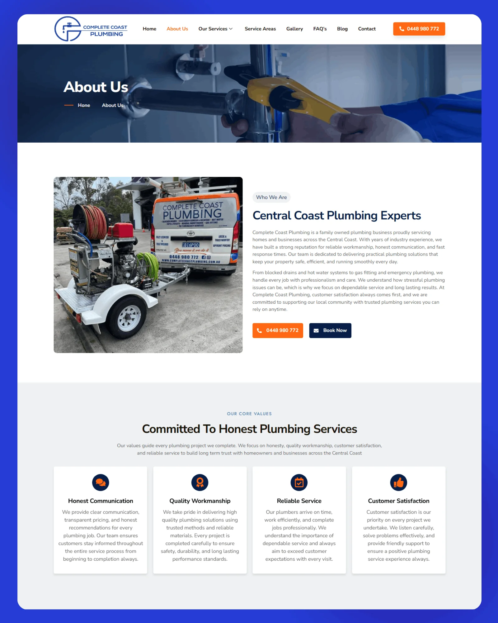 Complete Coast Plumbing Website