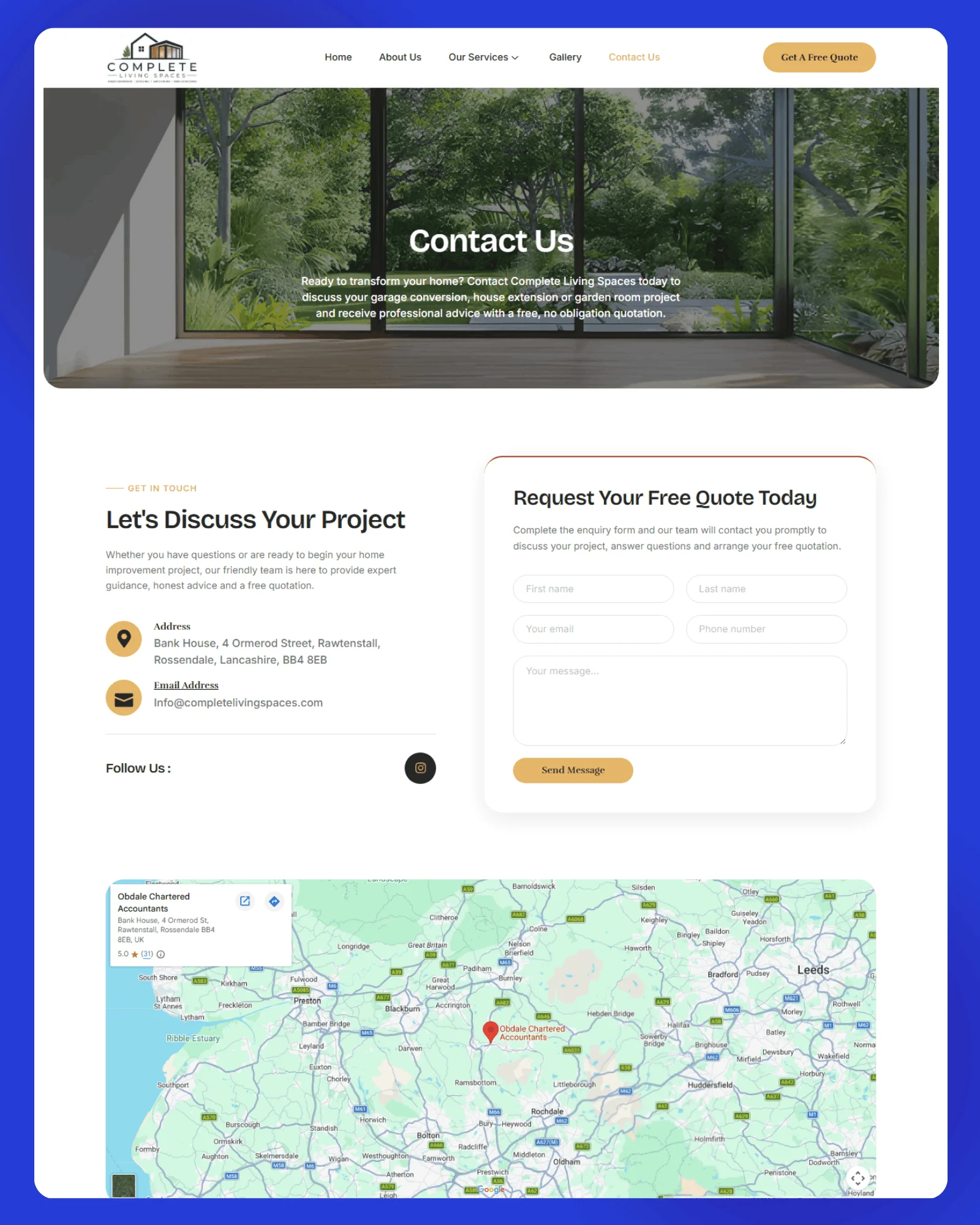 Complete Living Spaces Website 5