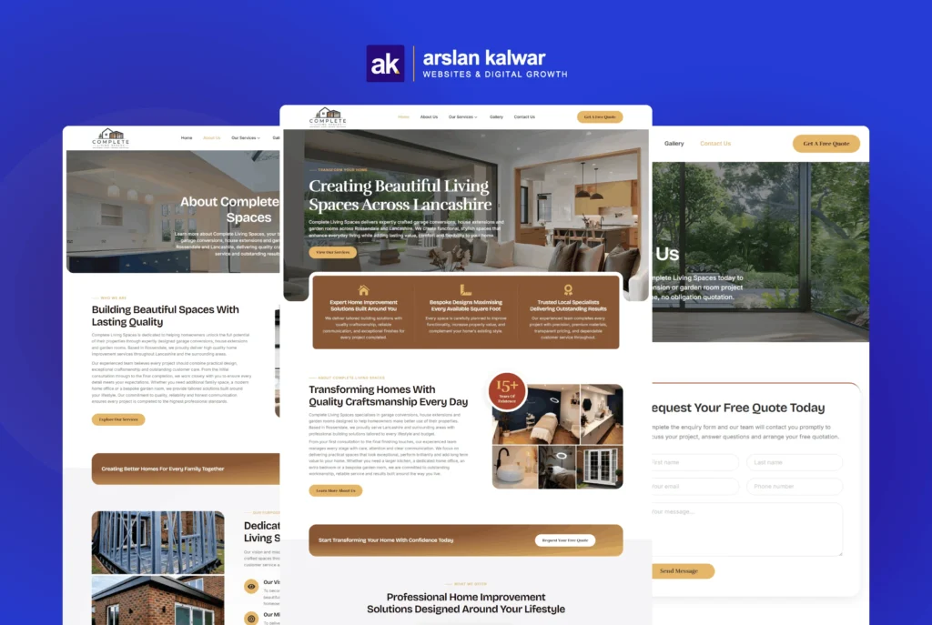 Complete Living Spaces Website Design 1 1 scaled
