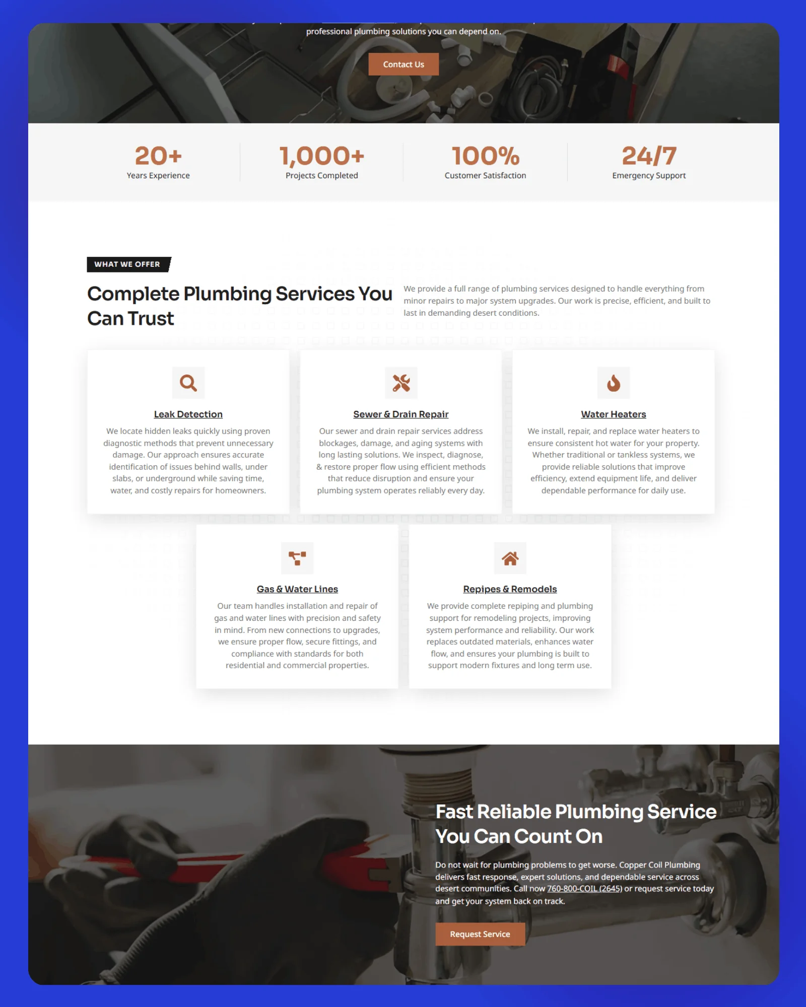 Copper Coil Plumbing Website 1