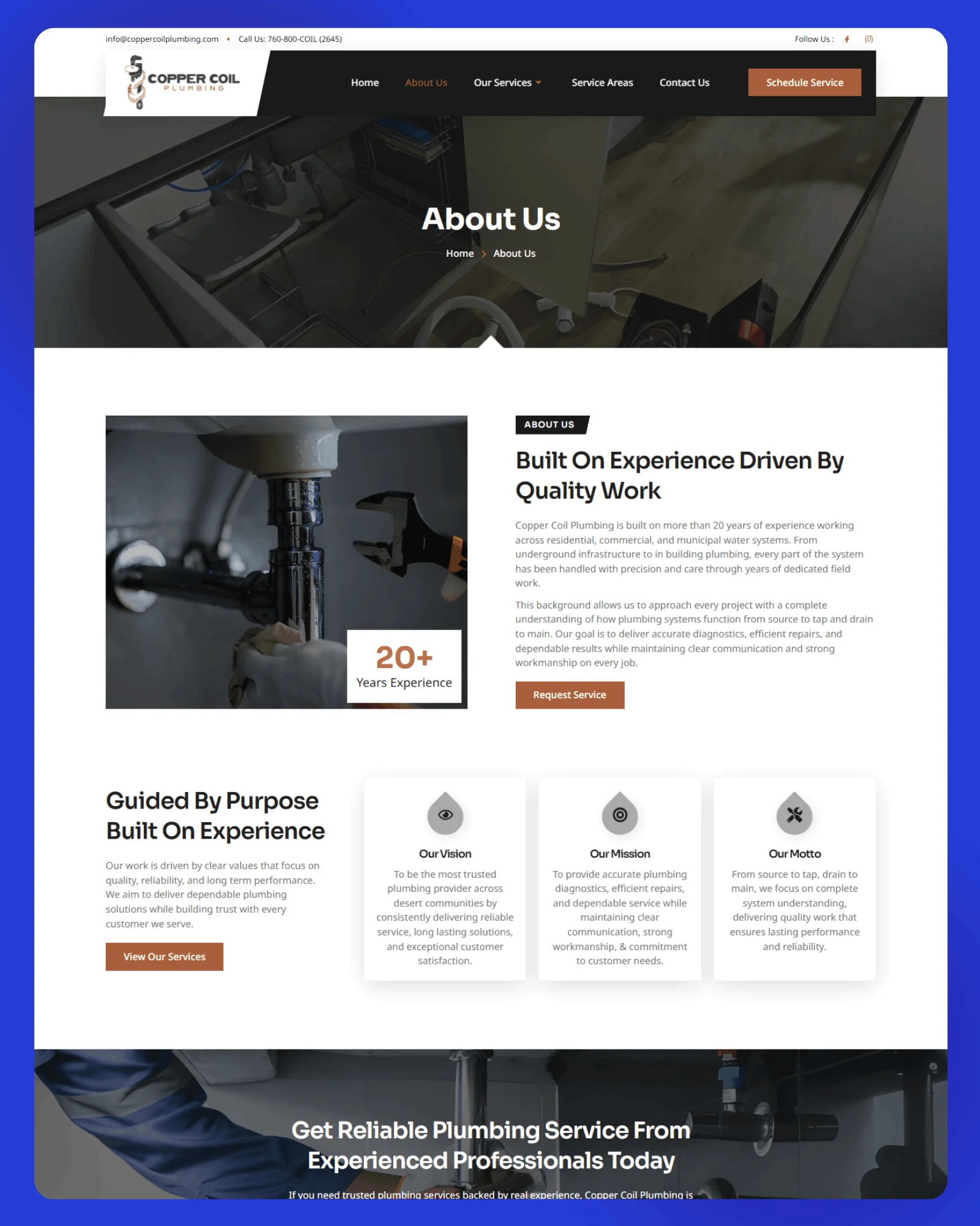 Copper Coil Plumbing Website 3