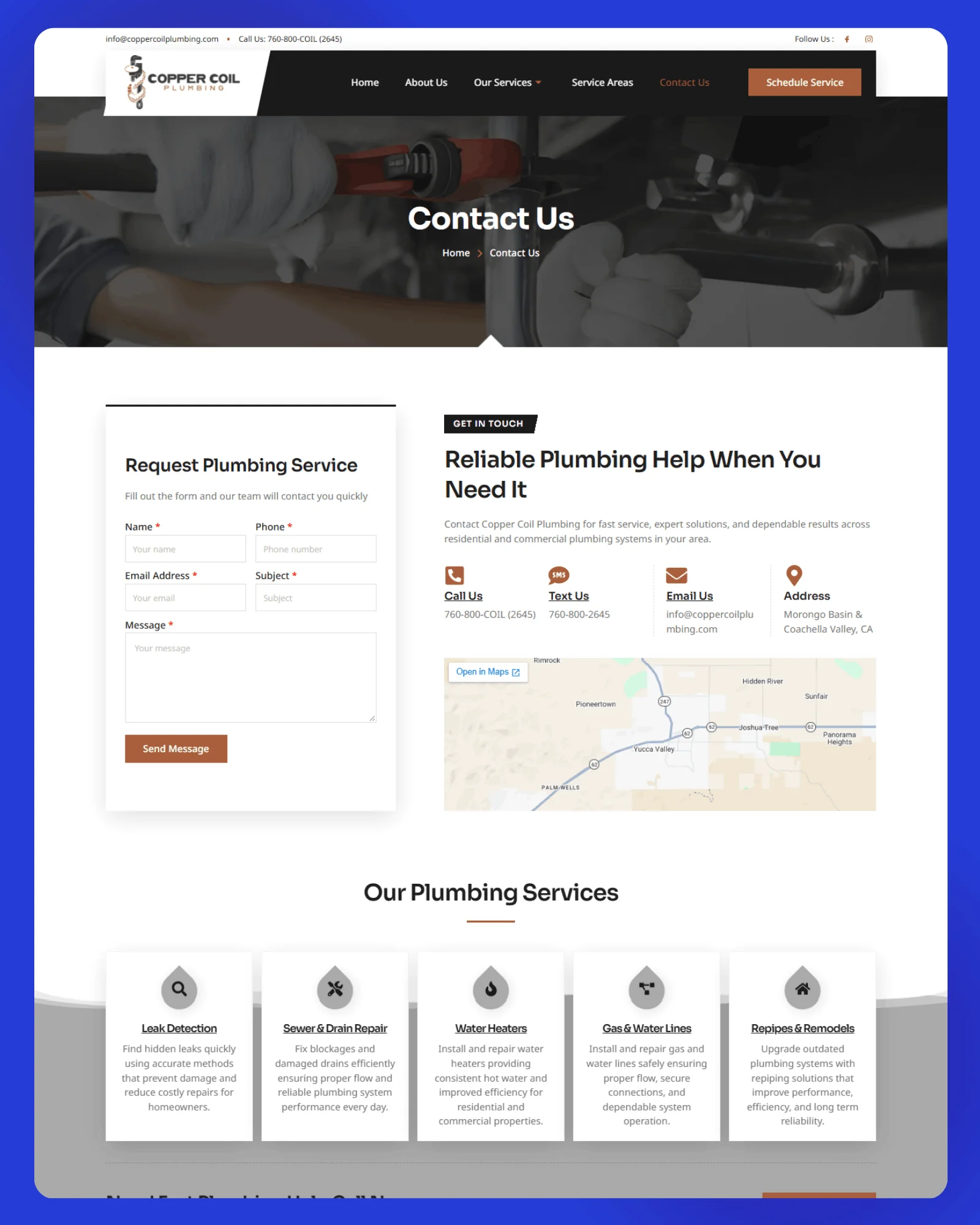 Copper Coil Plumbing Website 5