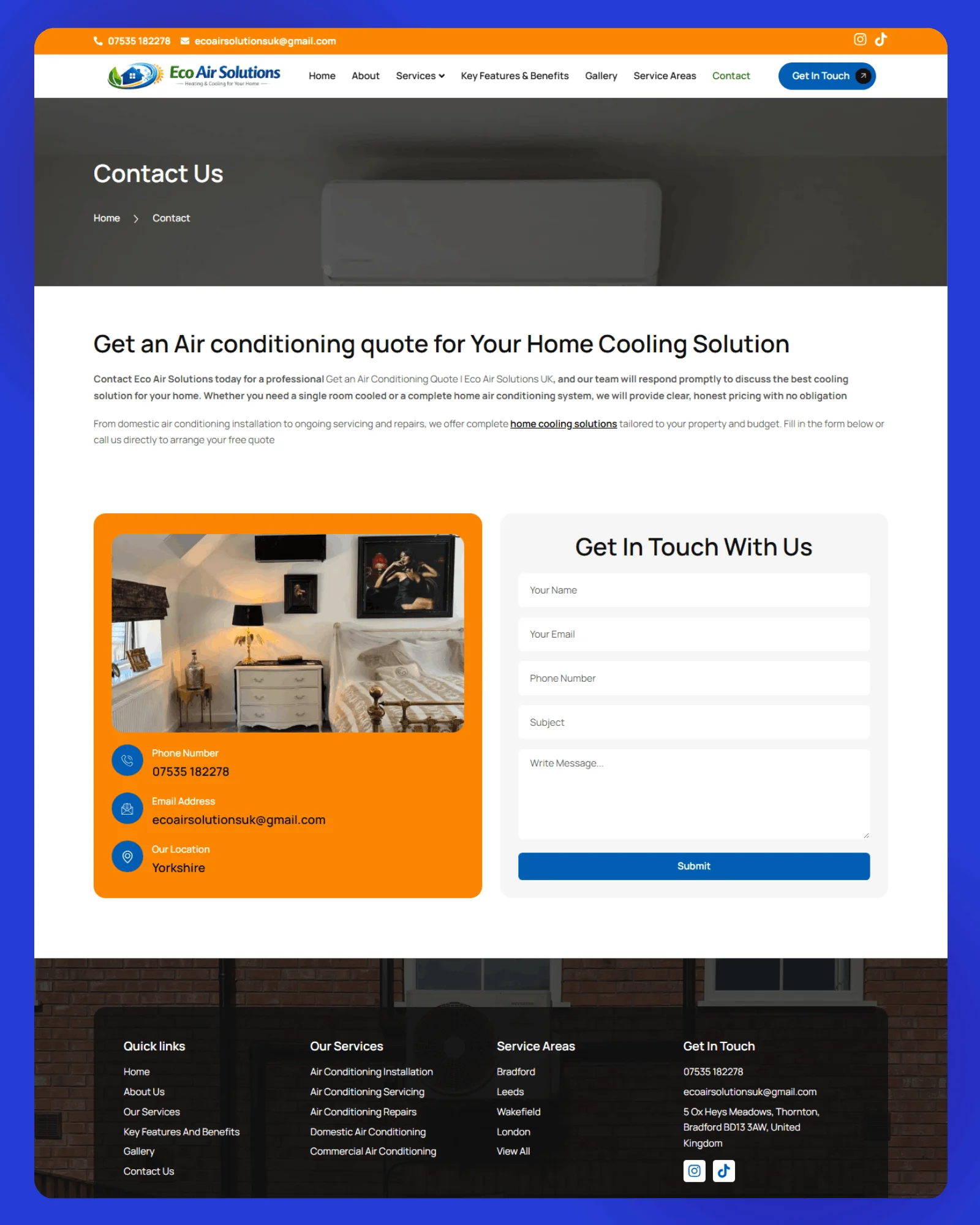 Eco Air Solutions Website 6