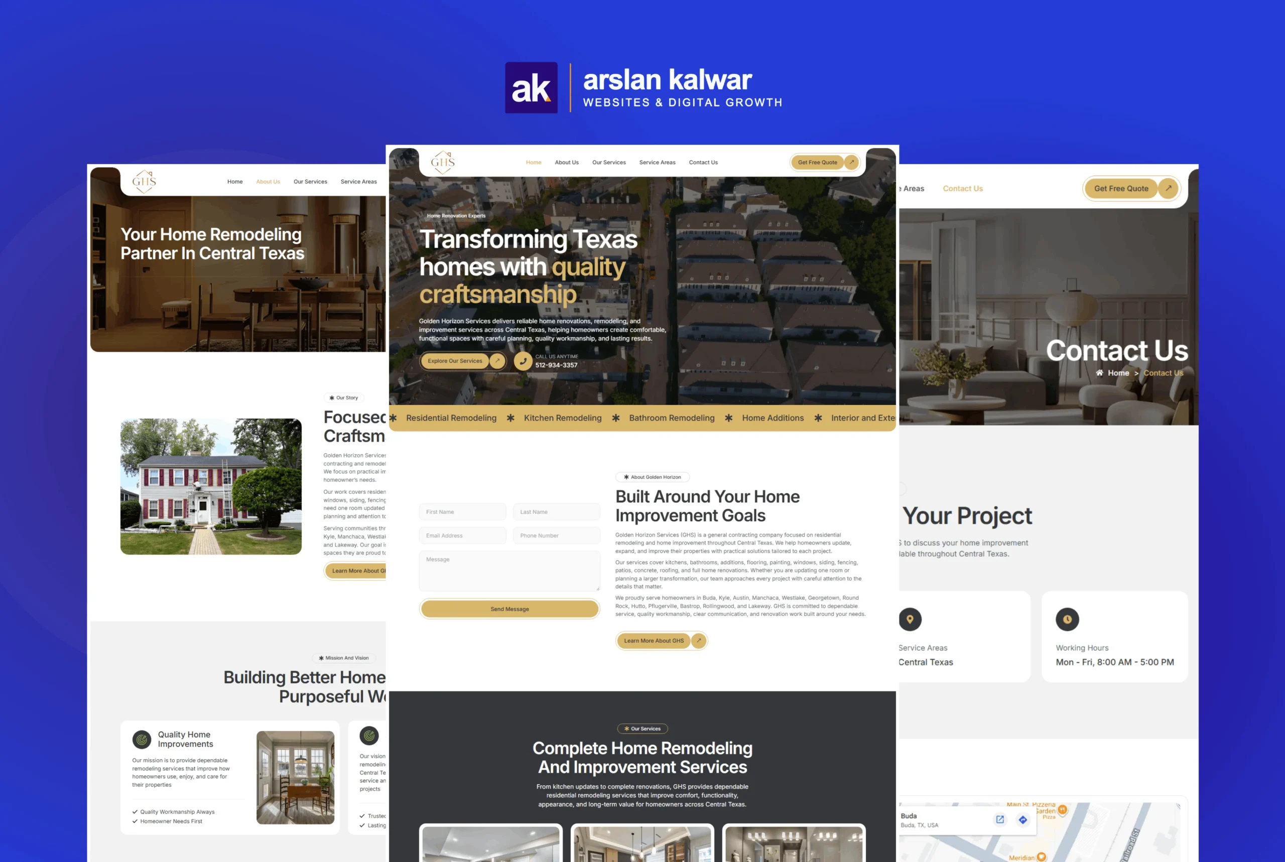 GHS Renovations — Residential Commercial Renovation Services Texas Canada Website Design 1 scaled