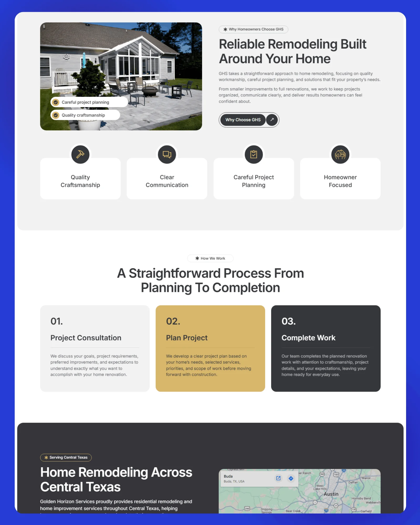 Golden Horizon Services Website 2