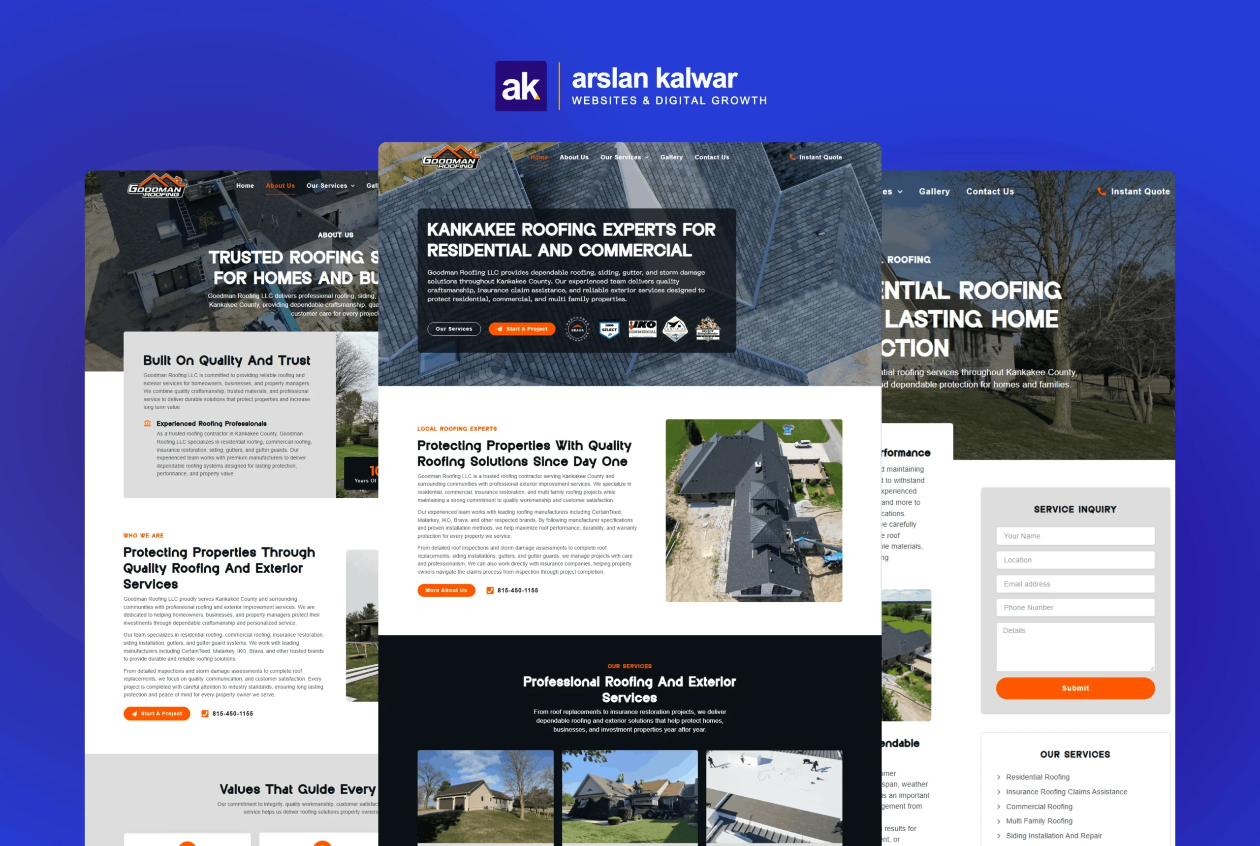 Goodman Roofing LLC — Residential Commercial Roofing Gutter Services Kankakee Illinois USA Website Design 1 scaled