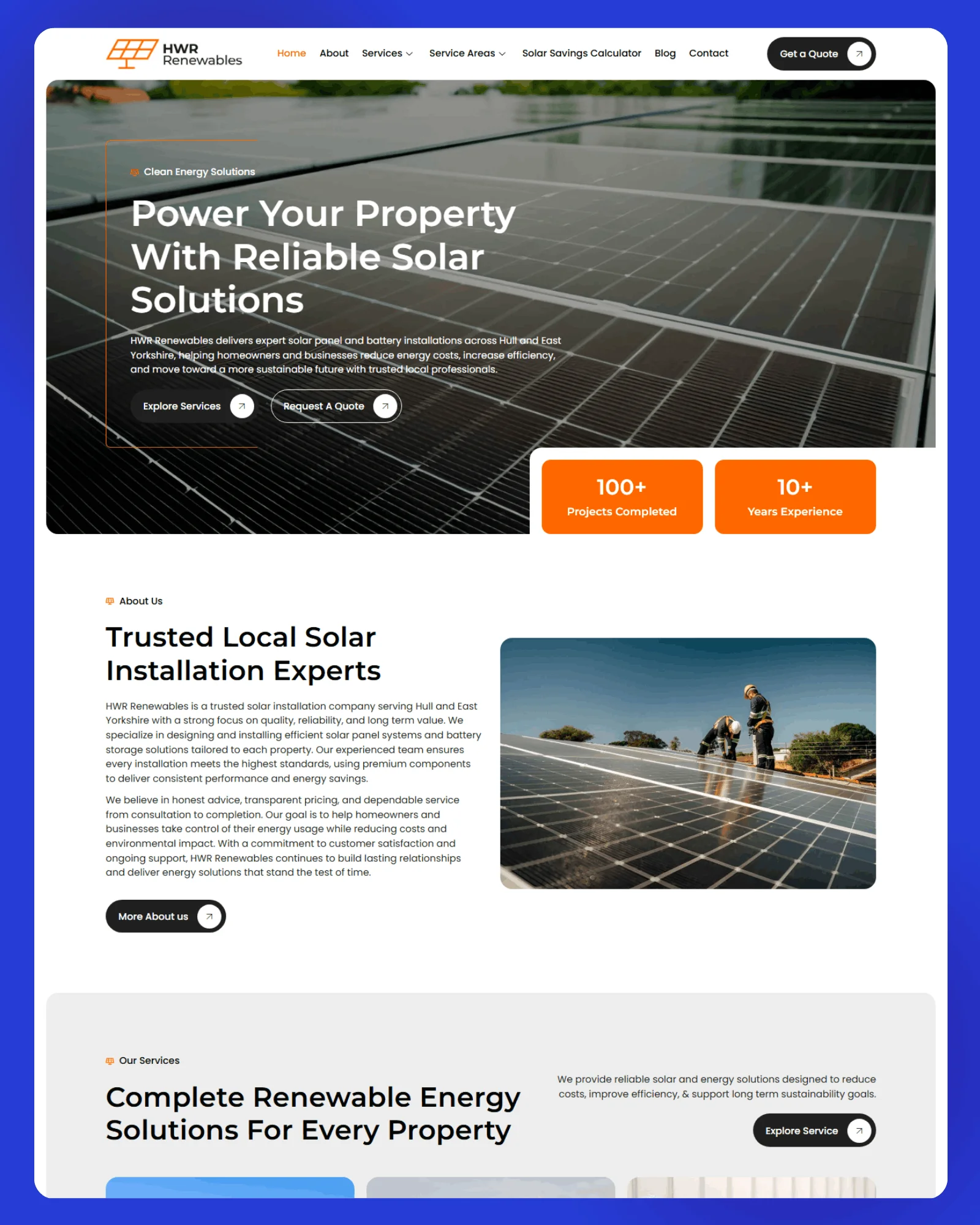 HWR Renewables Website