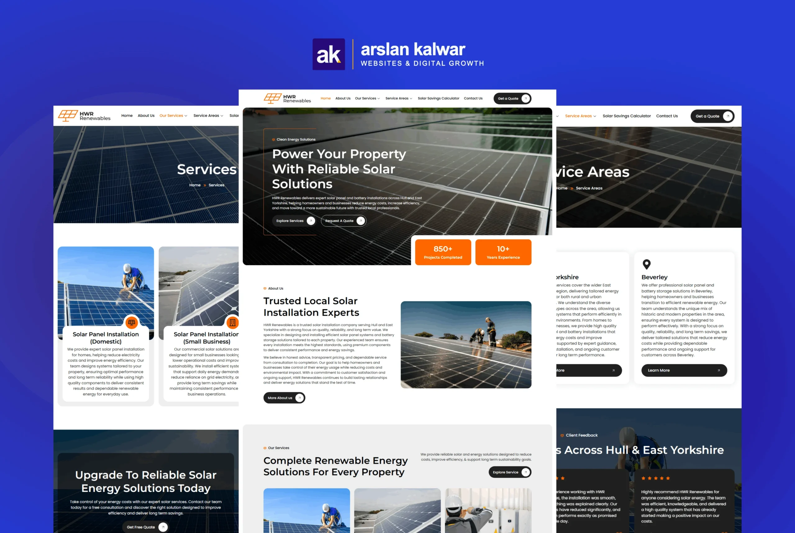 HWR Renewables — Solar Panel Battery Storage Solutions Hull East Yorkshire UK Website Design 1 scaled