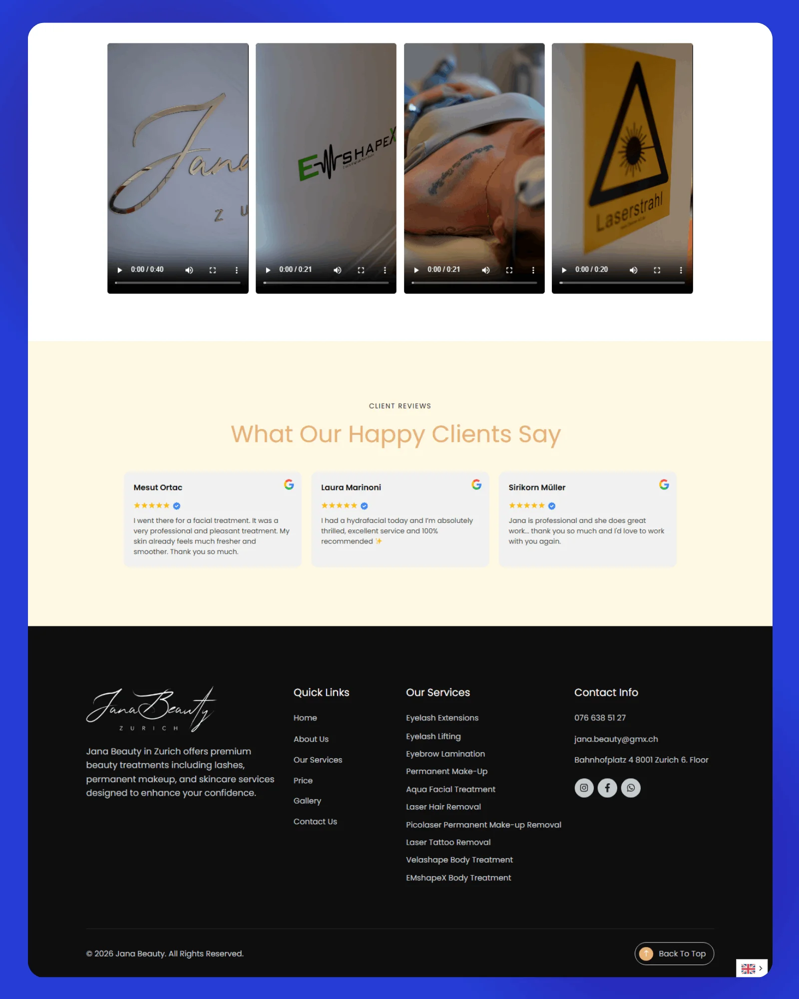 Jana Beauty Website 3