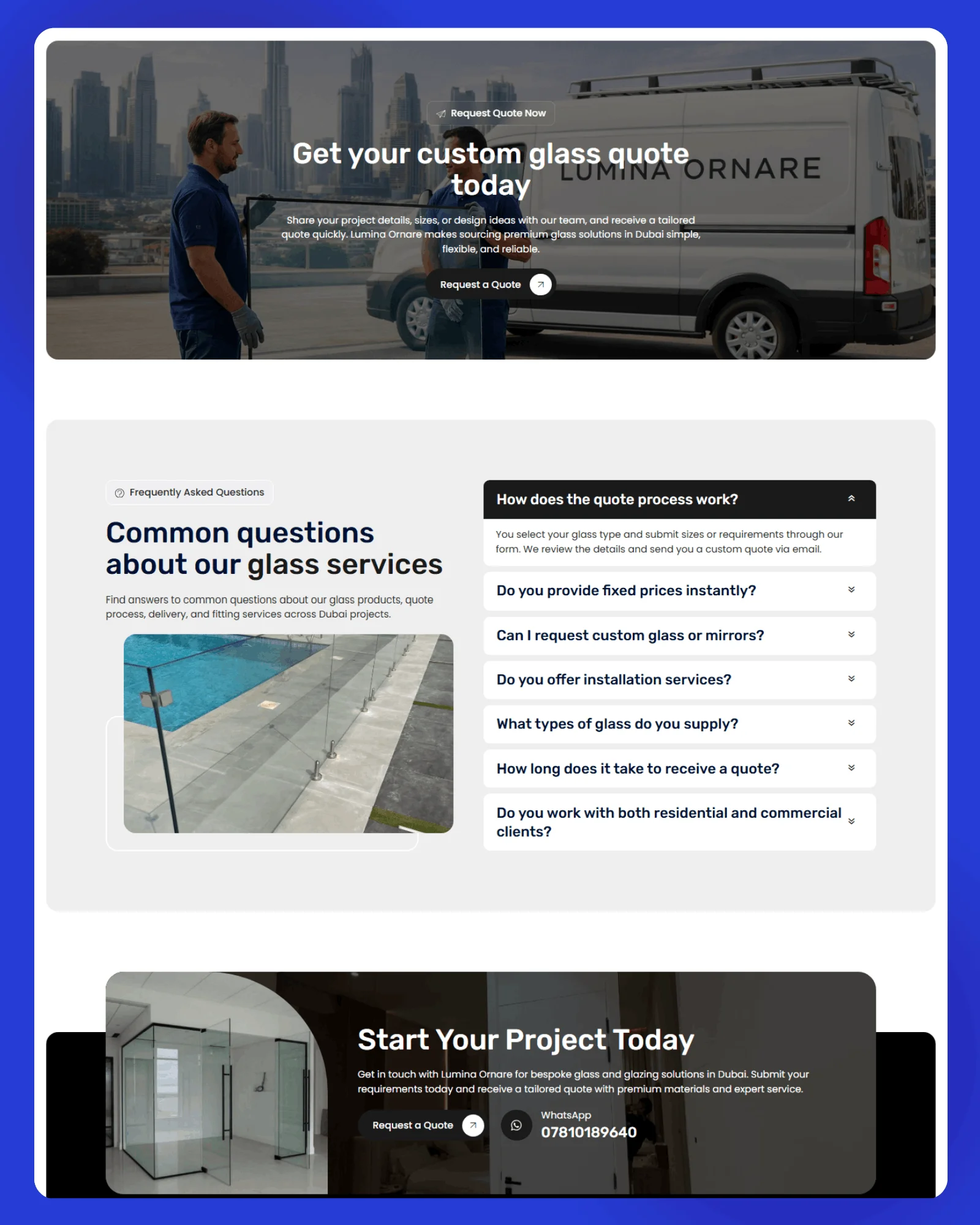 Lumina Ornare Website 3