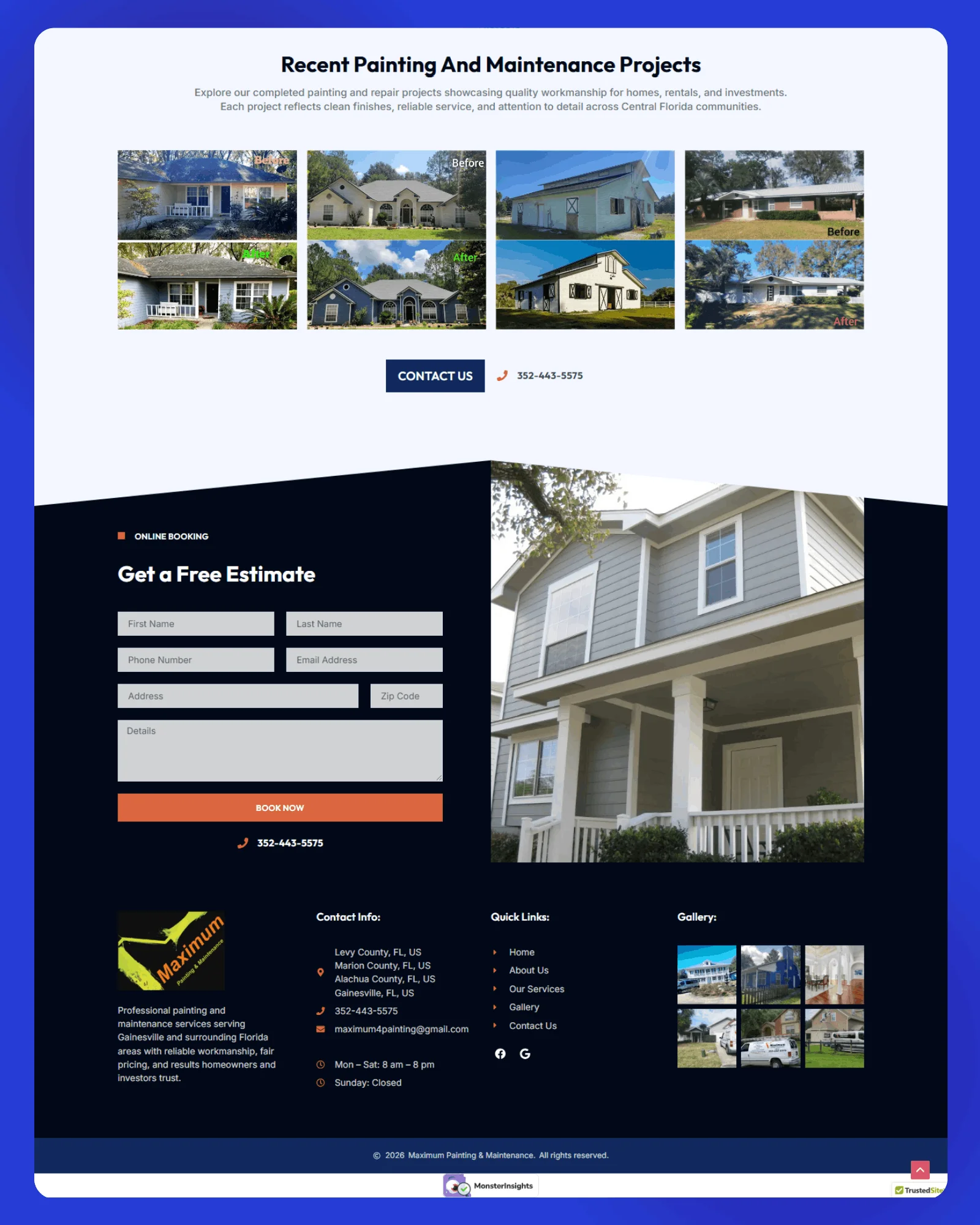 Maximum Painting Maintenance Website 3