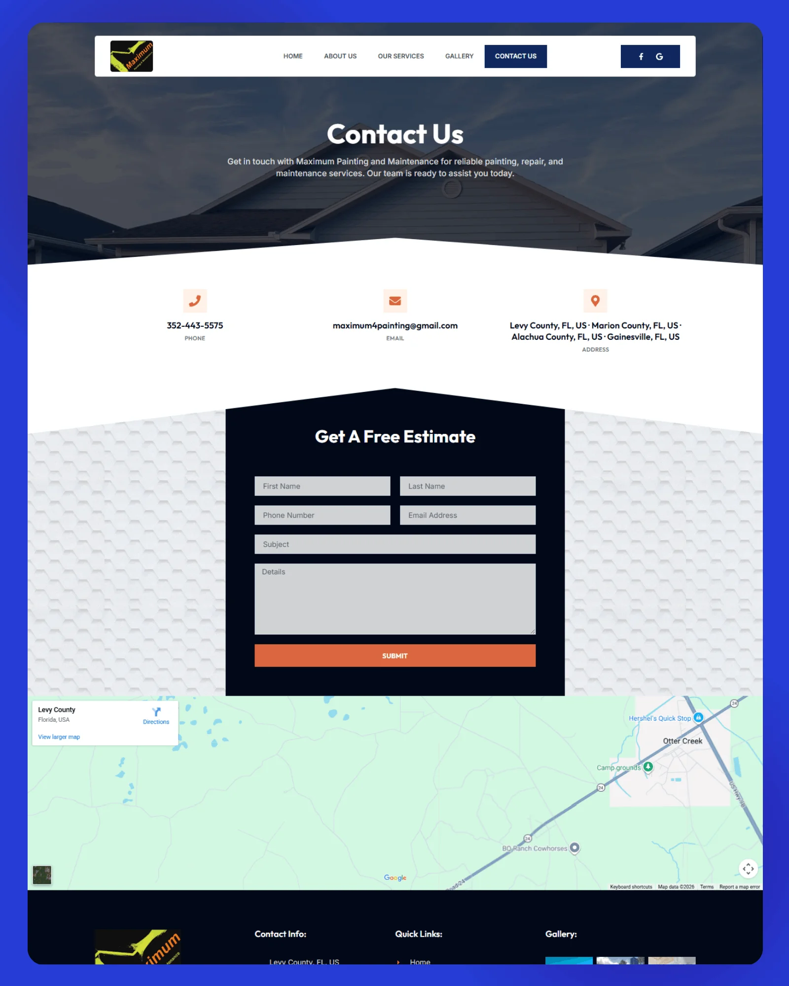 Maximum Painting Maintenance Website 5