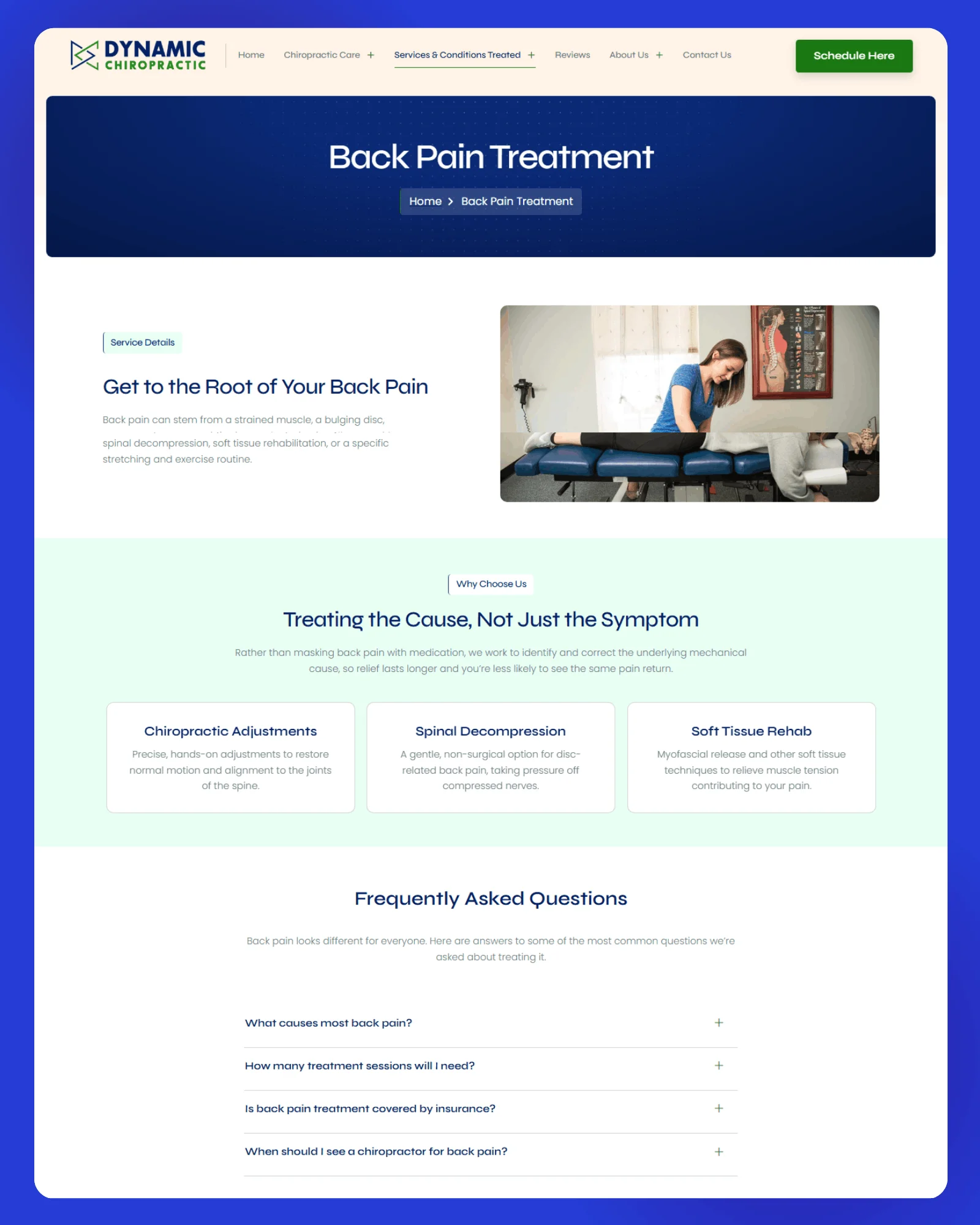 NJ Dynamic Chiropractic Website 5