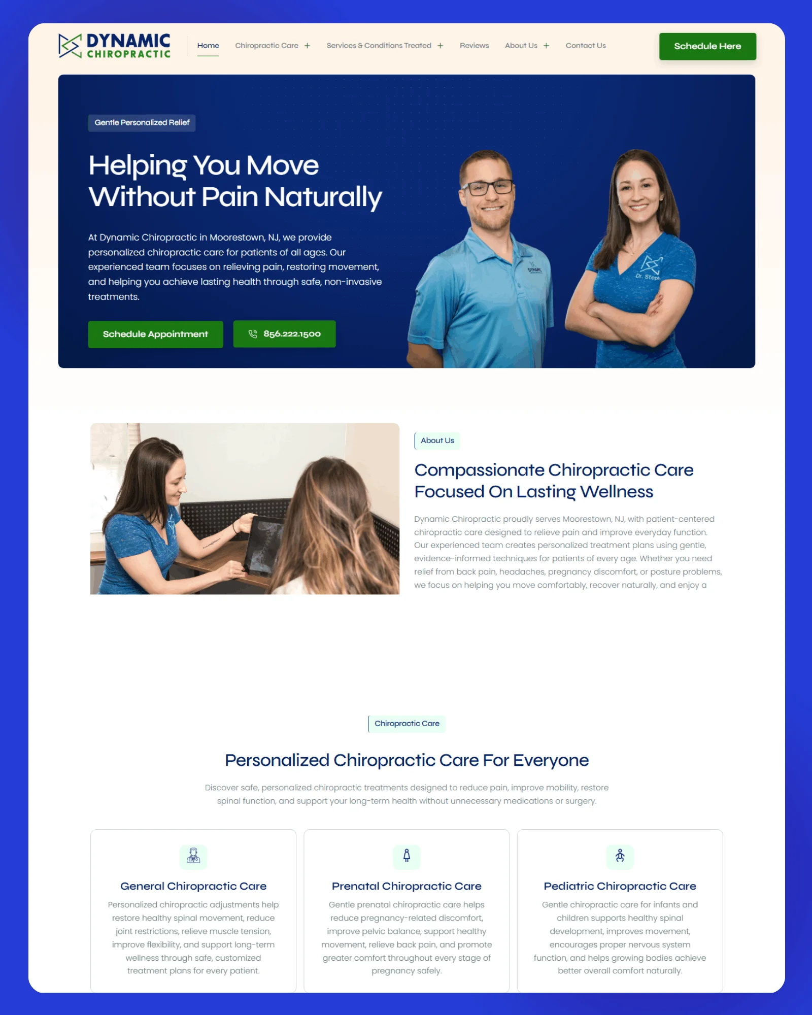 NJ Dynamic Chiropractic Website