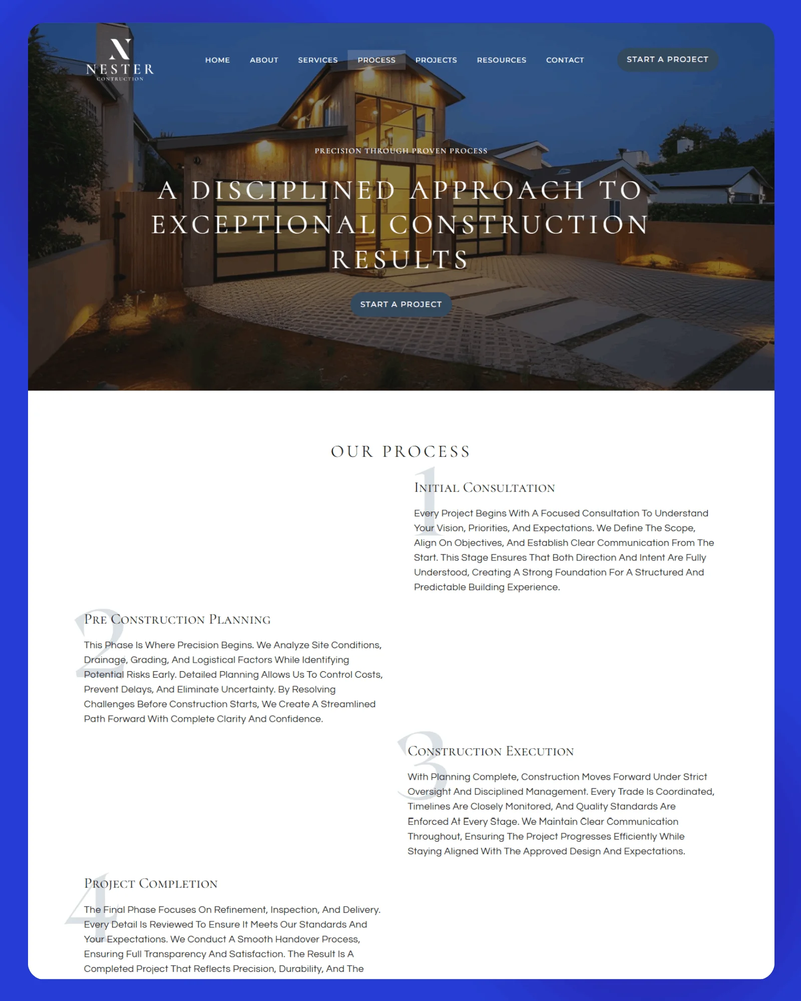 Nester Construction Inc Website 2 1