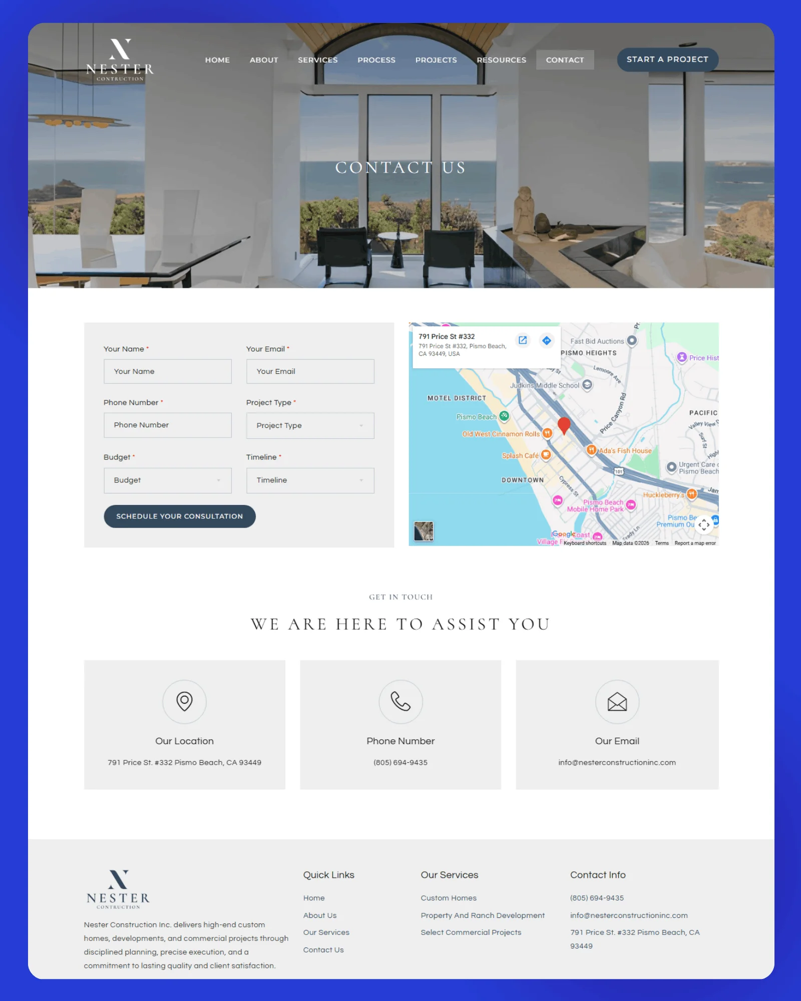 Nester Construction Inc Website 3 1