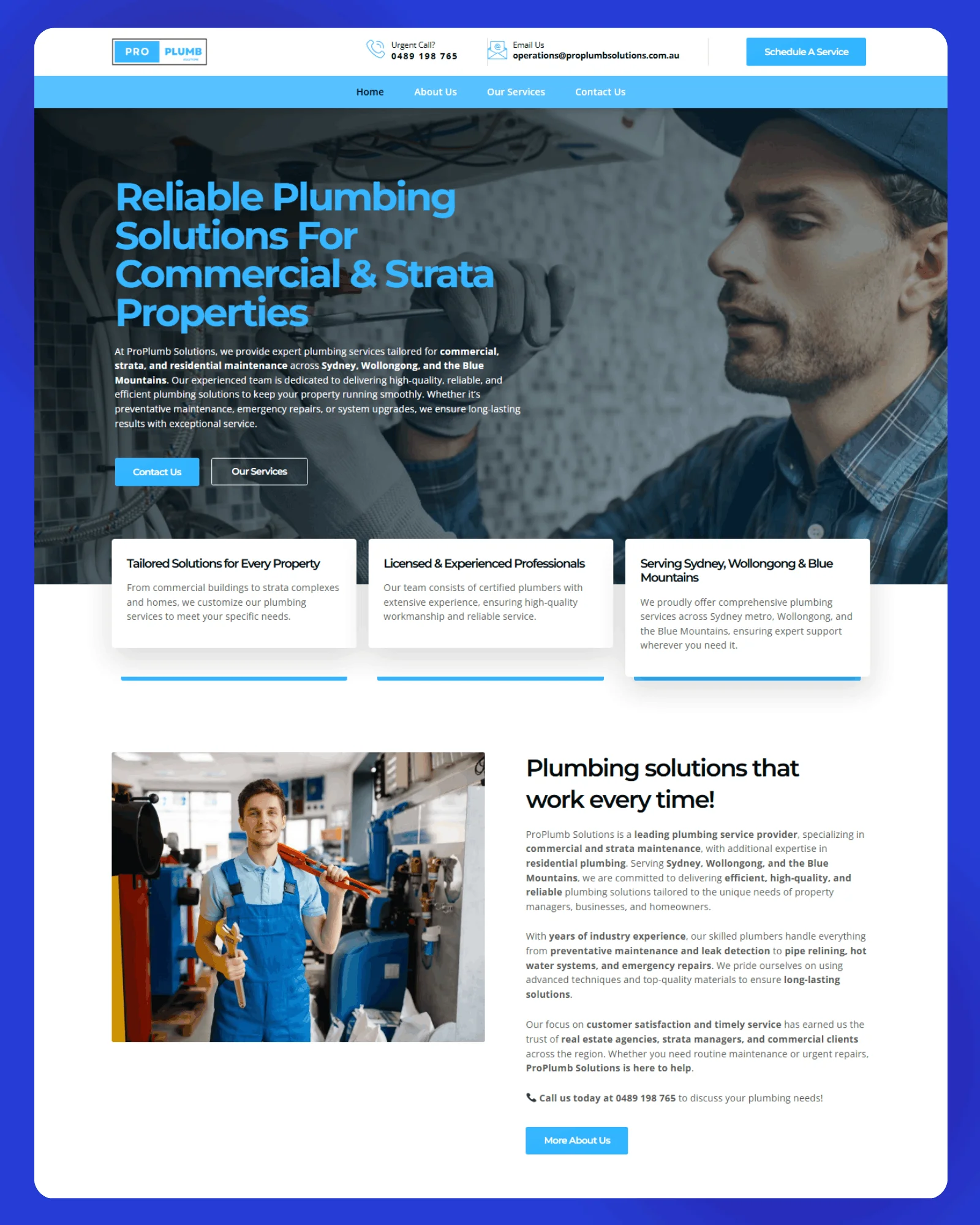 ProPlumb Solutions Website