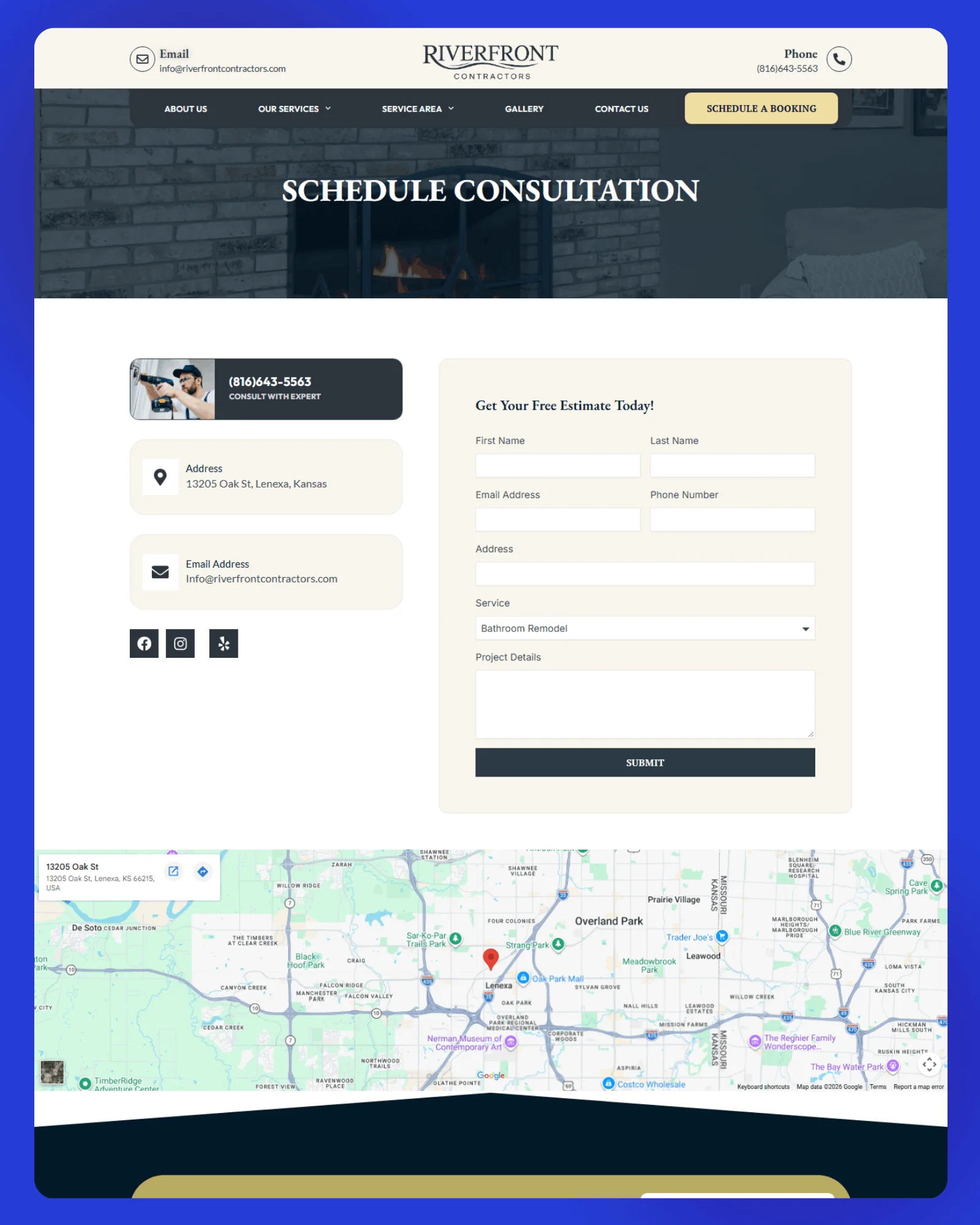 RiverFront Contractors Website 4