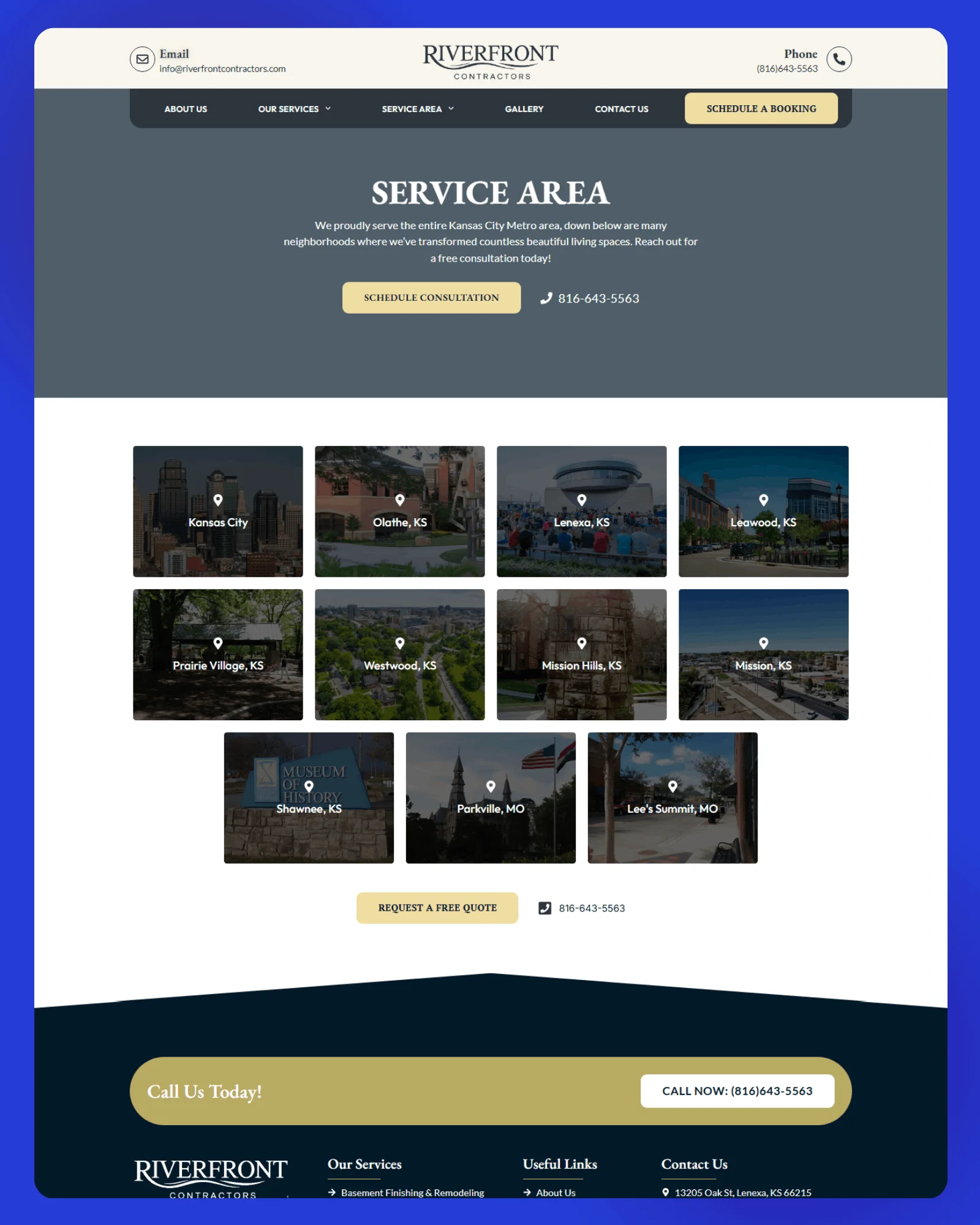 RiverFront Contractors Website 5