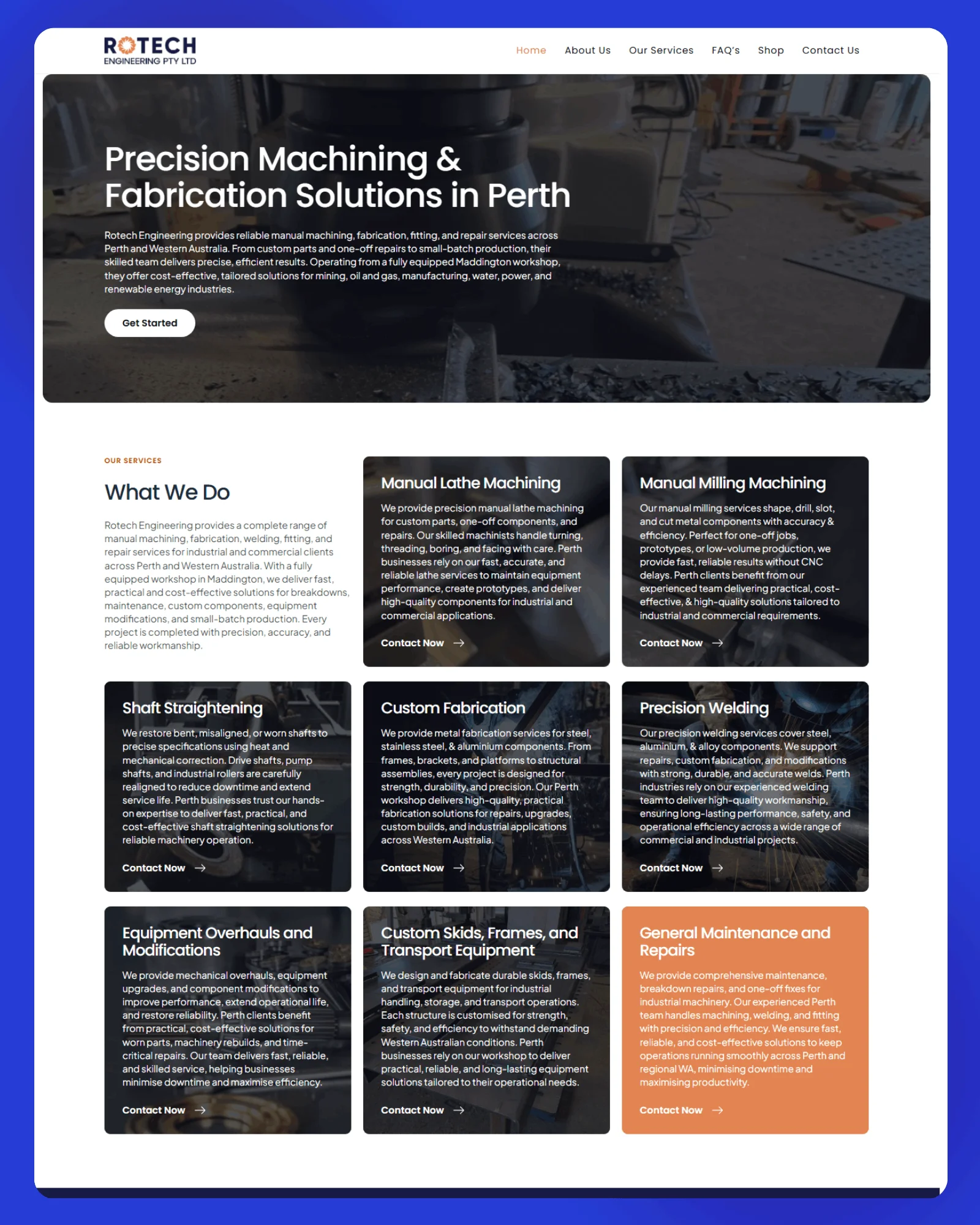 Rotech Engineering Website 4