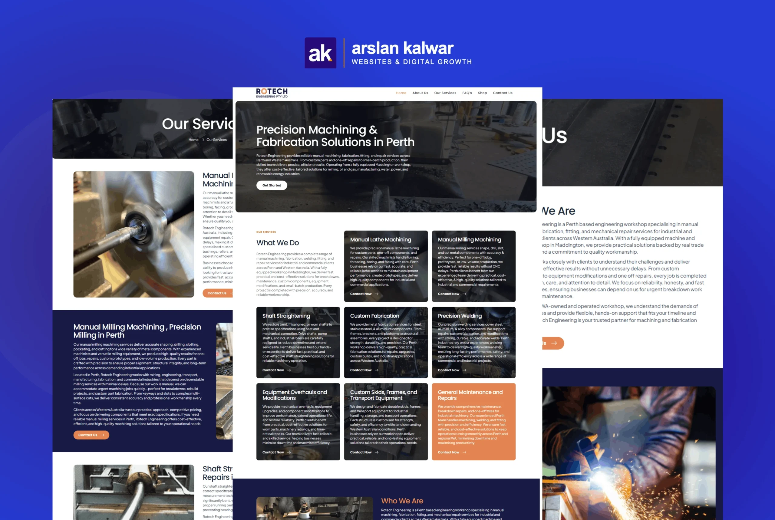 Rotech Engineering — Precision Machining Fabrication Industrial Repair Services Perth Western Australia Website Design 1 scaled