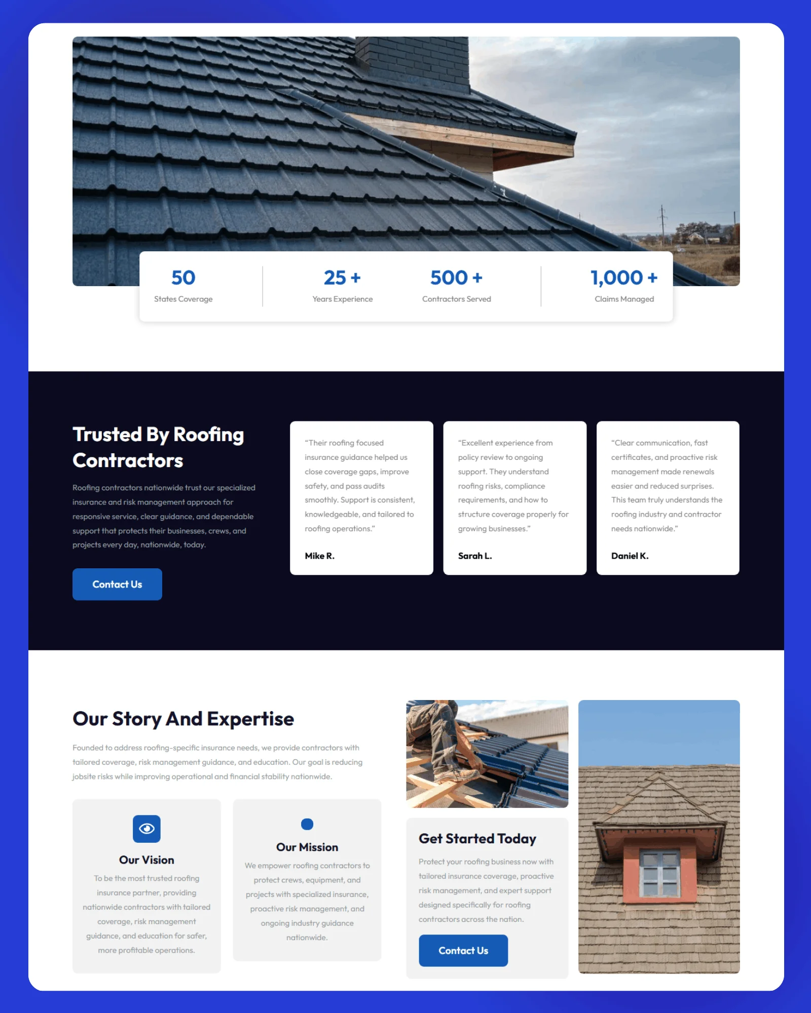 USA Roofing Insurance Website 4