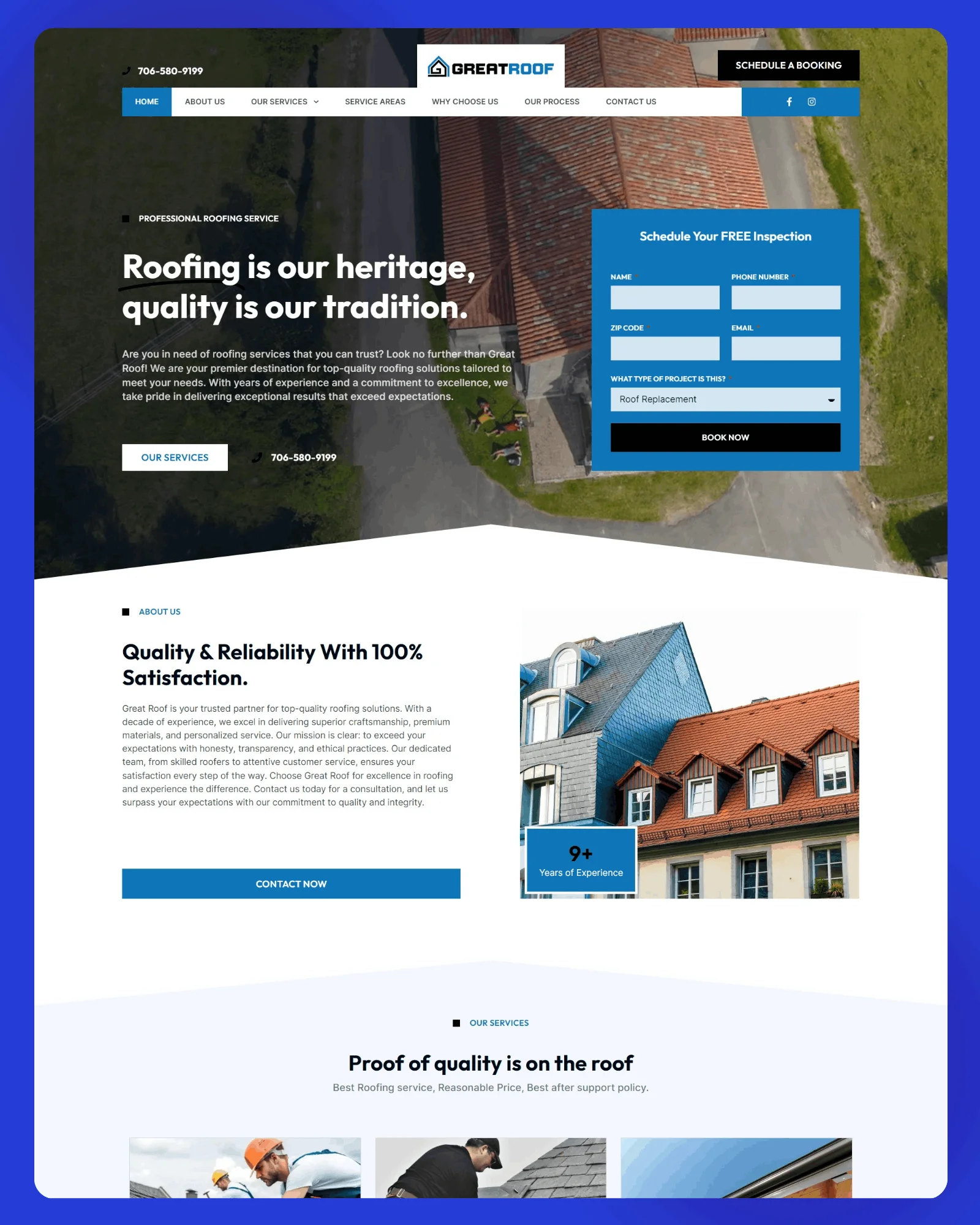Great Roof USA Website